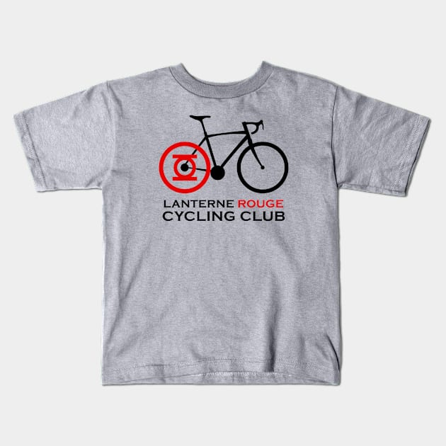 Lanterne Rouge Cycling Club Kids T-Shirt by esskay1000